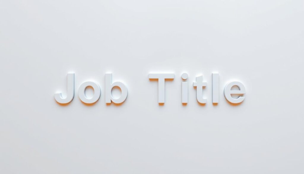 clear job title